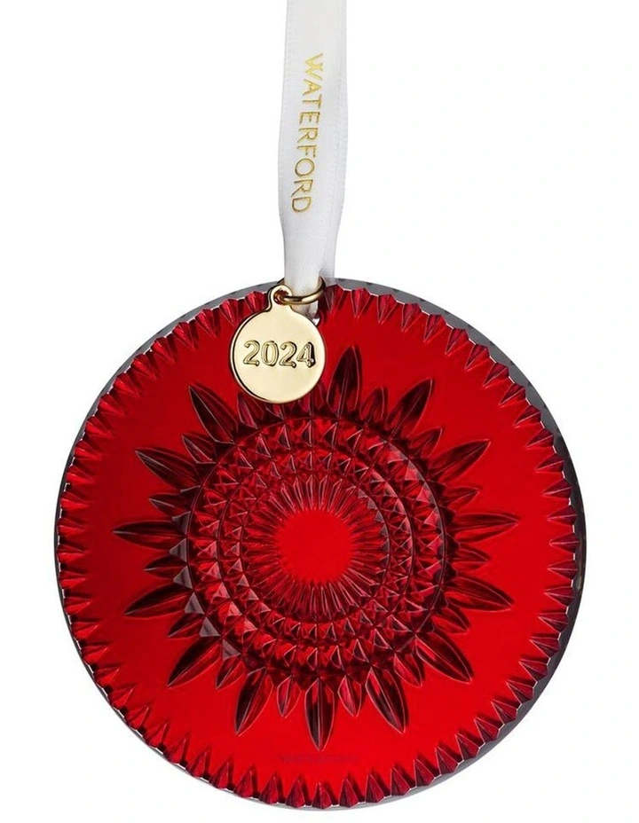 New Year Celebration Keepsake Ornament in Red