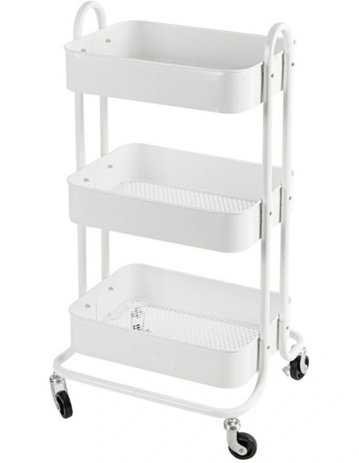 Kitchen Trolley Cart 3 Tier in White
