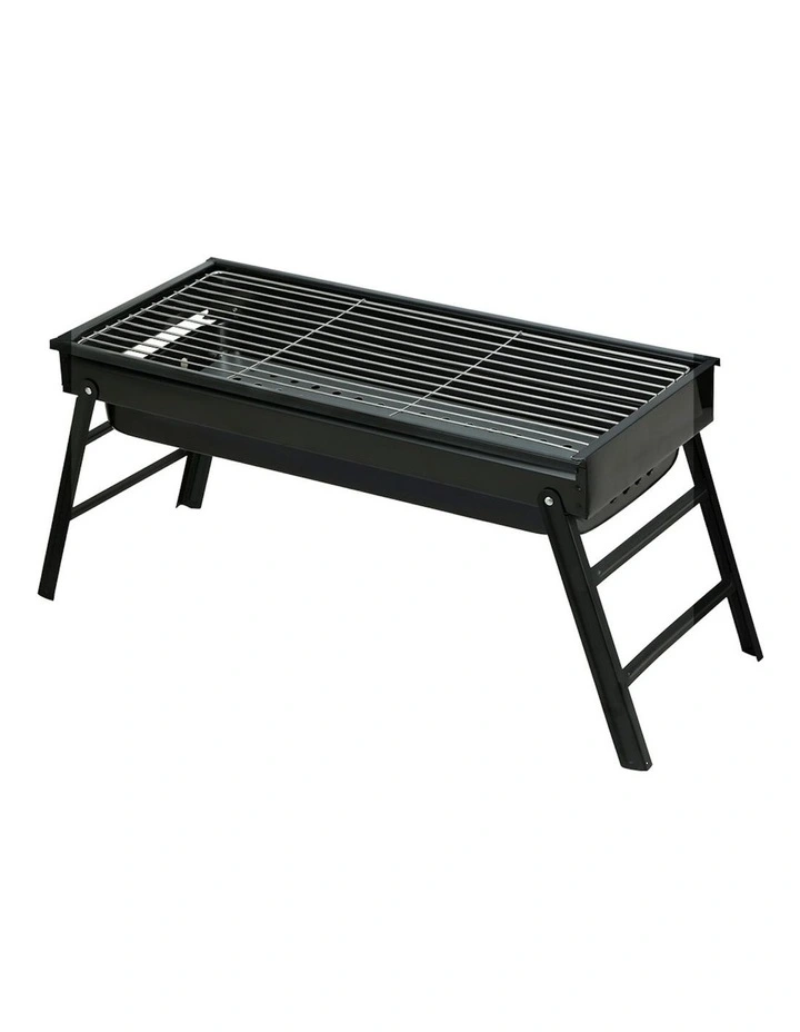 Foldable Charcoal Grill BBQ in Black