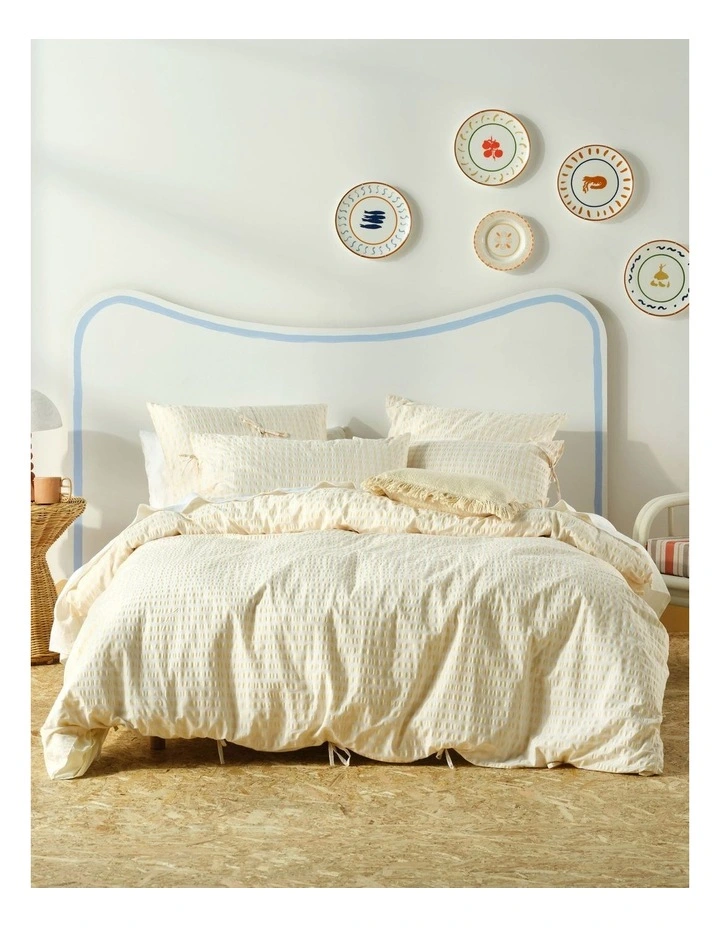 Ferrara Quilt Cover Set In Sand