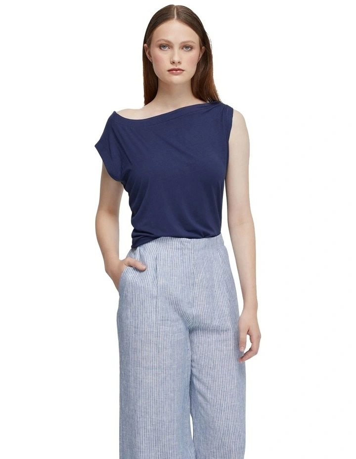 Edith Top in Navy