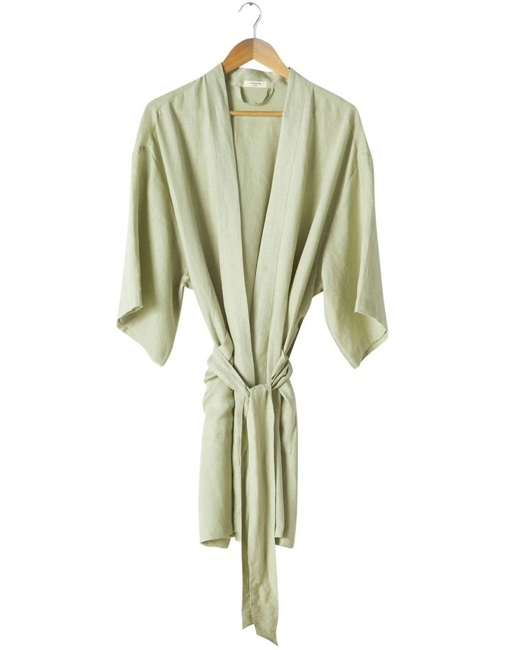 Nimes Short Robe in Wasabi