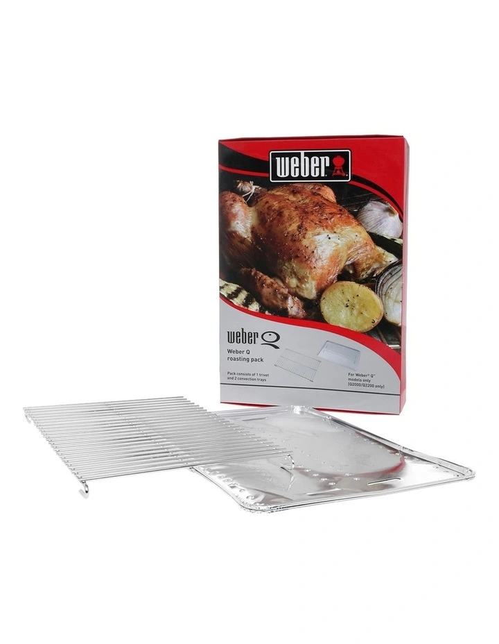 Q Roasting Pack Trivet & Convection Tray Silver