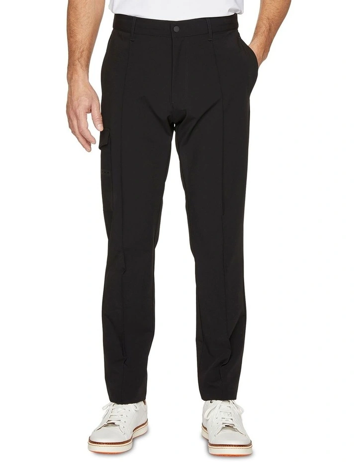 Gold Cargo Pant in Black