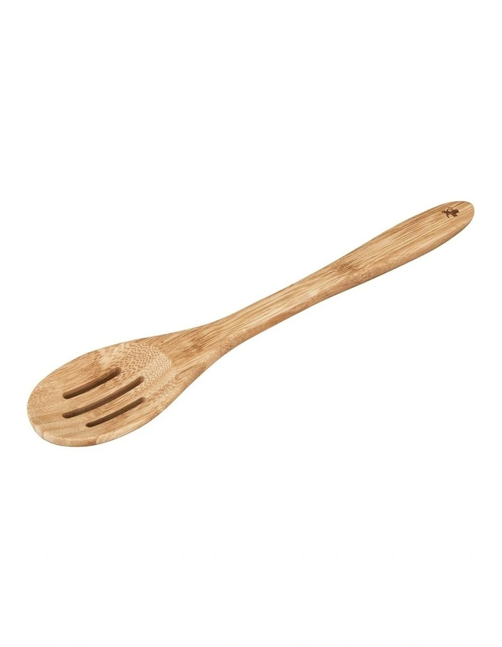 Evergreen Bamboo Slotted Spoon 33cm in Natural