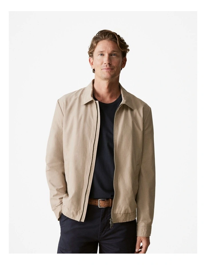 Technical Windbreaker in Latte