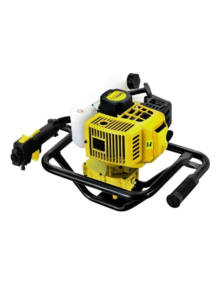 Post Hole Digger Petrol Diggers Only Motor in Yellow