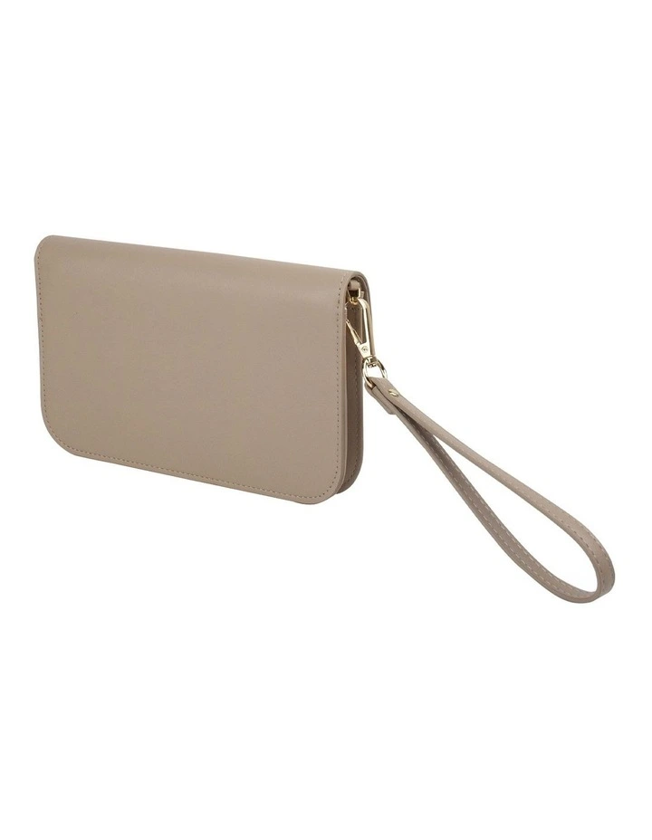 Donnette On Chain Clutch in Taupe