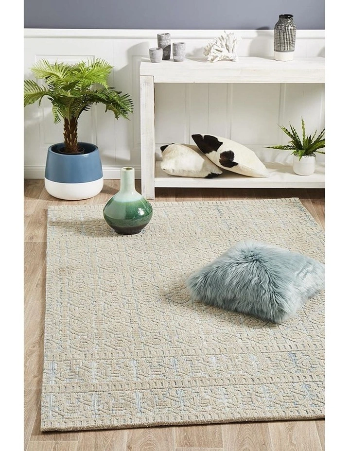 Levi Lucy Rug in Blue Green