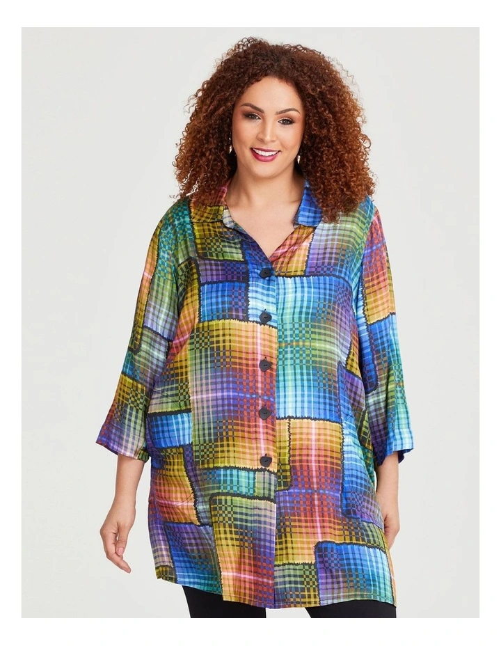 Natural Amore Check Shirt in Print