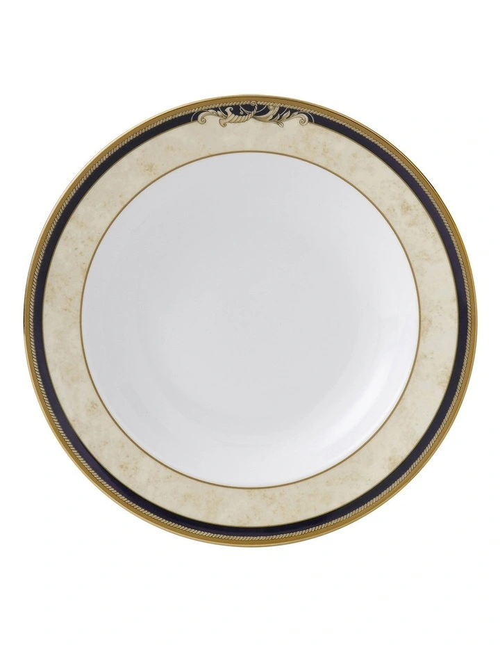 Cornucopia Rim 23cm Soup Plate Blue/Yellow