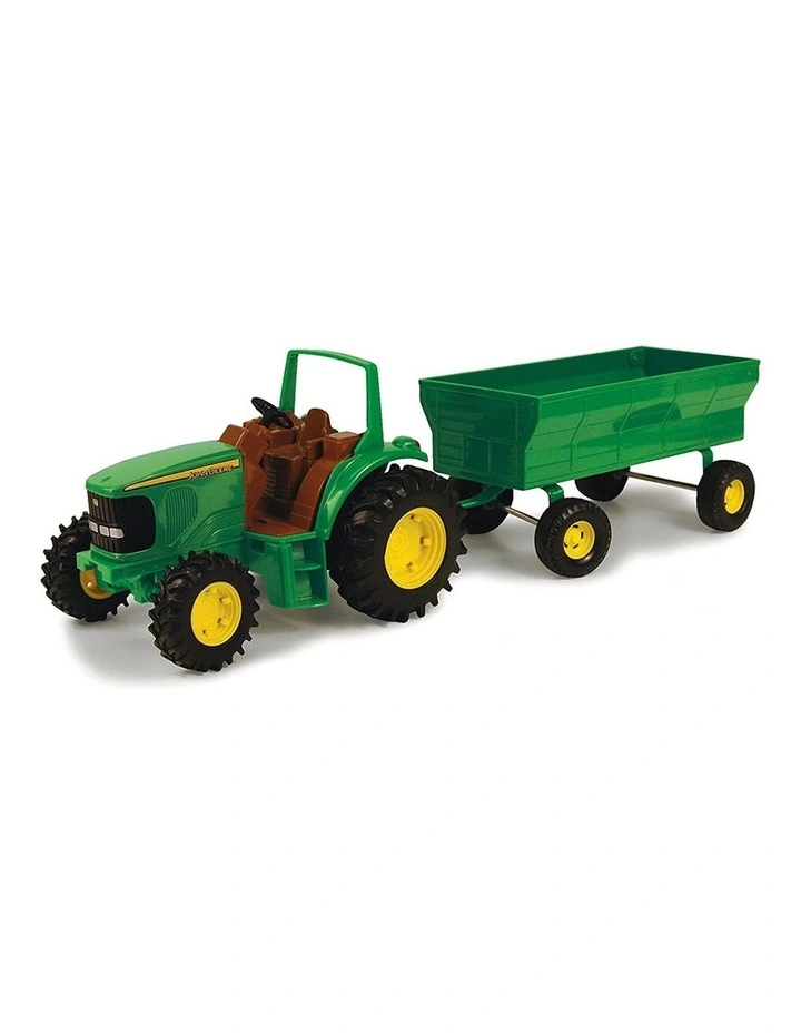 42cm Tractor & Wagon Kids Interactive Steerable Farm Vehicle Toy 3+