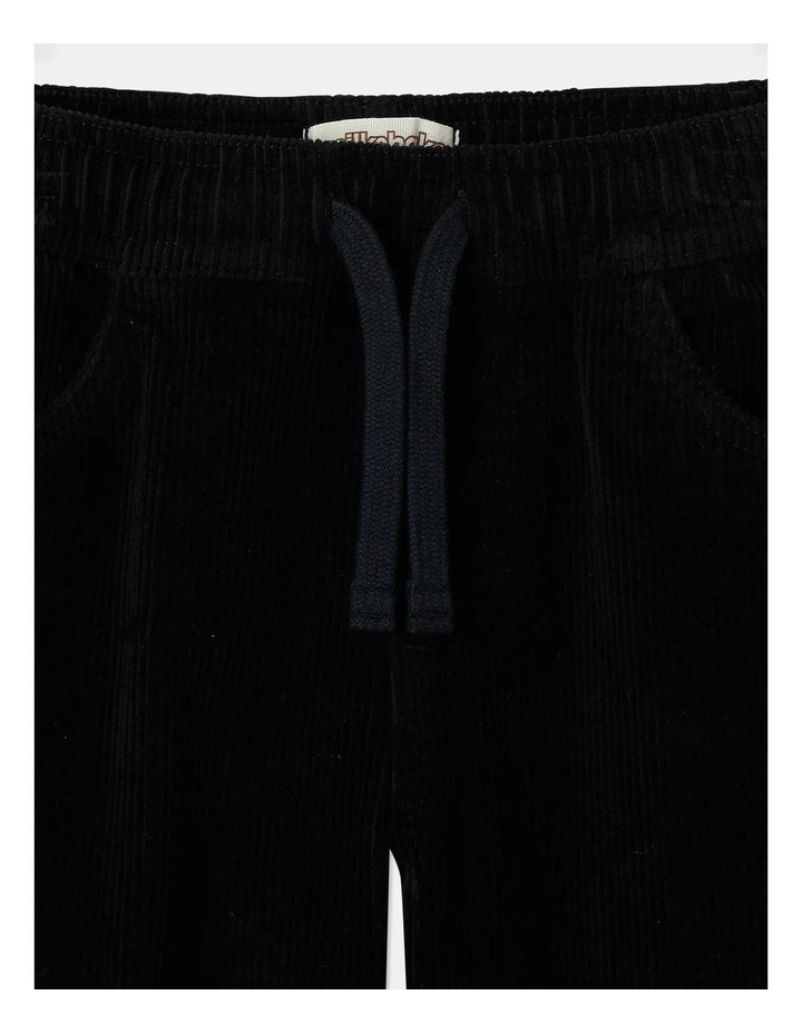 Pull on Cord Jersey Pant in Navy