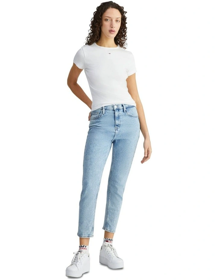 Izzie High Rise Ankle Jeans in Blue