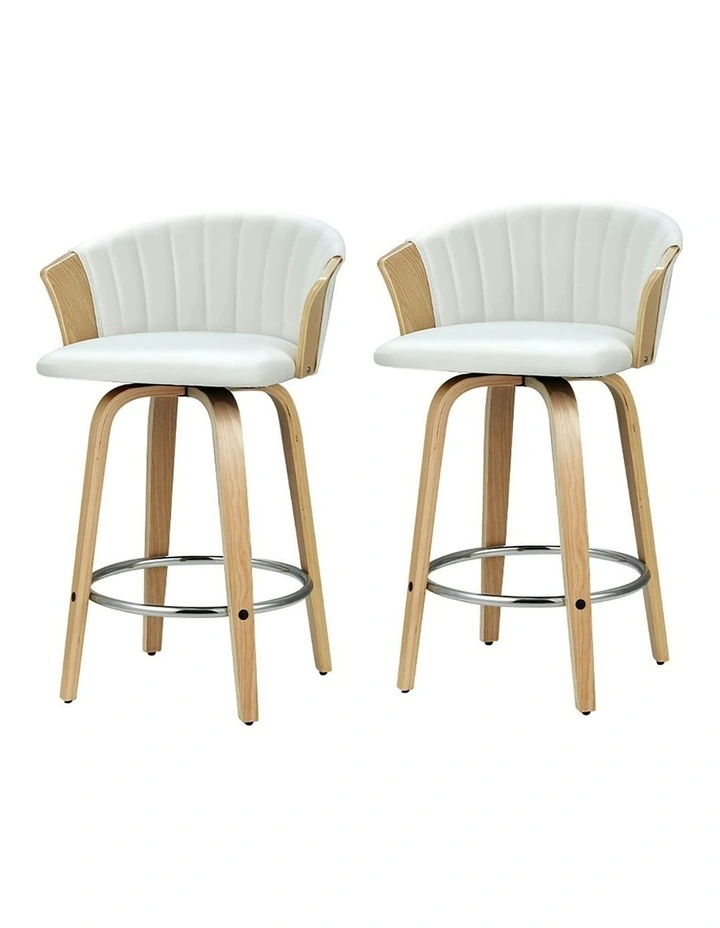 Bar Stools x2 in White