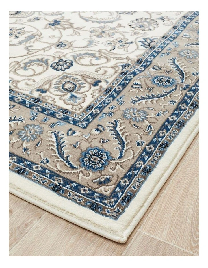 Sydney Collection Classic Rug in White/Beige