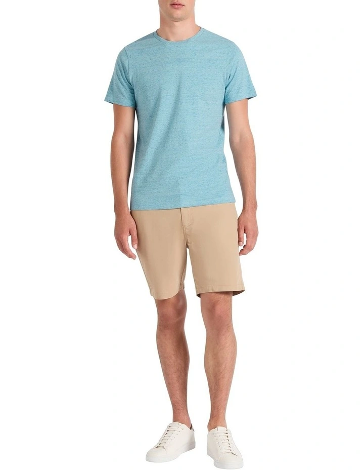 Brando Crew Neck Tee in Poolside Marle