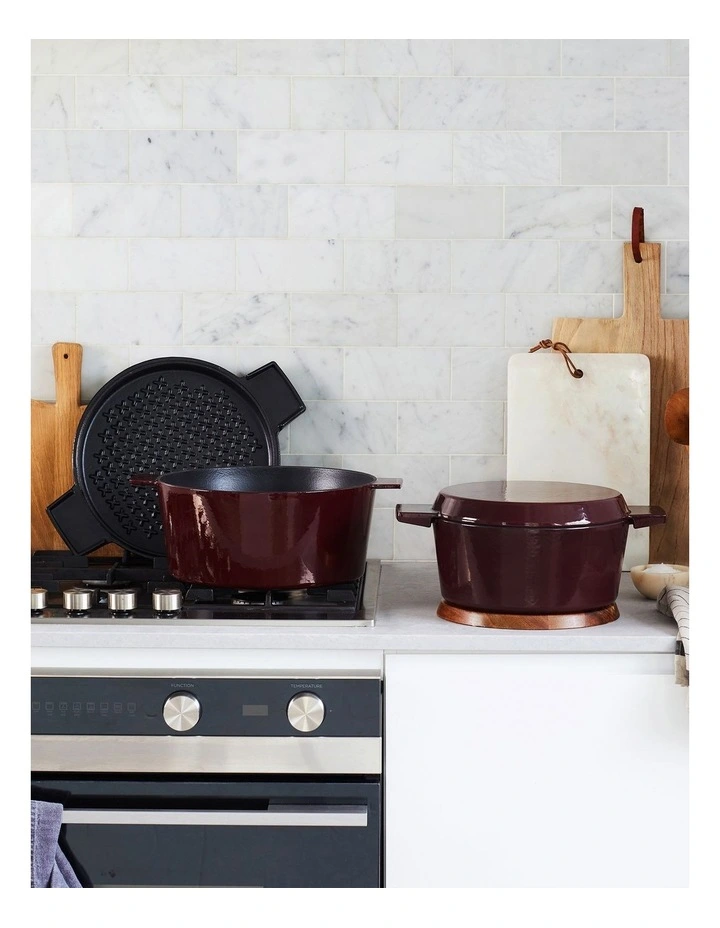 French Oven Grill Duo 24cm/3.5L in Bordeaux