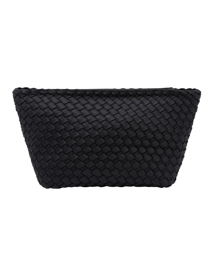 Woven Bucket Bag in Black