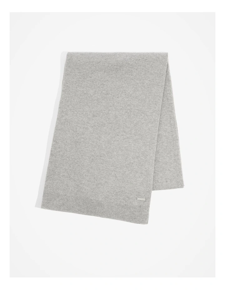 Gcs-certified Cashmere Scarf in Grey Marle