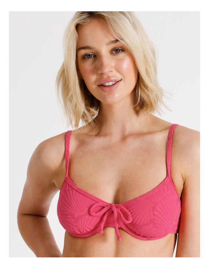 Harper Bikini Top in Shell Pink