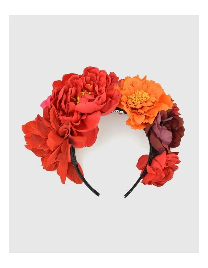Frida Flower Crown in Red