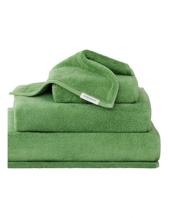 Aven Towel Collection in Snow Pea