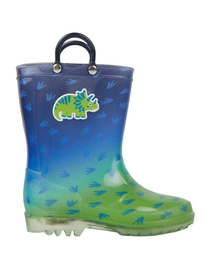 Charlie Dino Stomp Gumboots in Multi