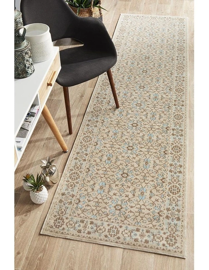 Eternal Whisper Washed Runner Rug in Cream