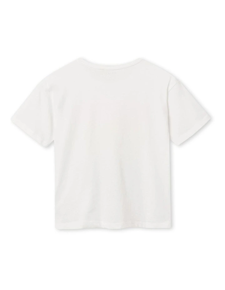 Vagno Printed T-shirt in Bright White