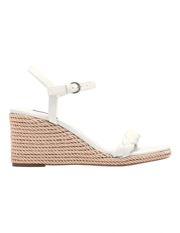 Tammie Wedge Sandal in White
