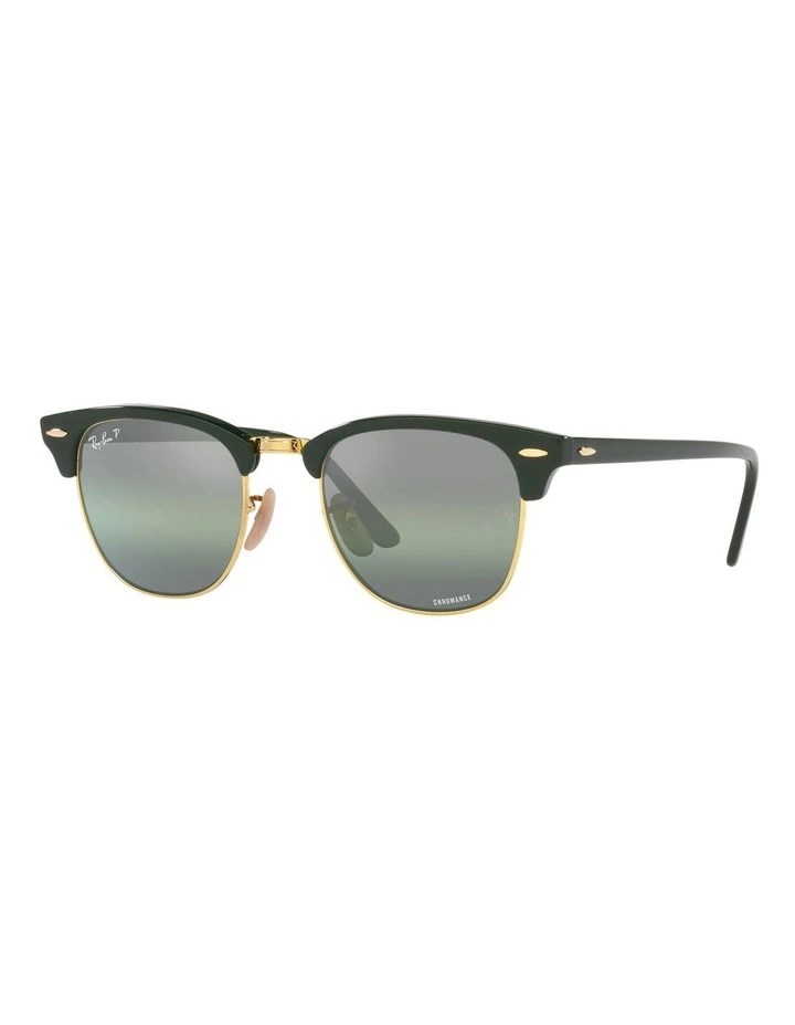 Clubmaster Chromance Polarised Sunglasses in Green