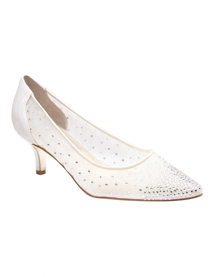 Spritz Ivory Satin Pump