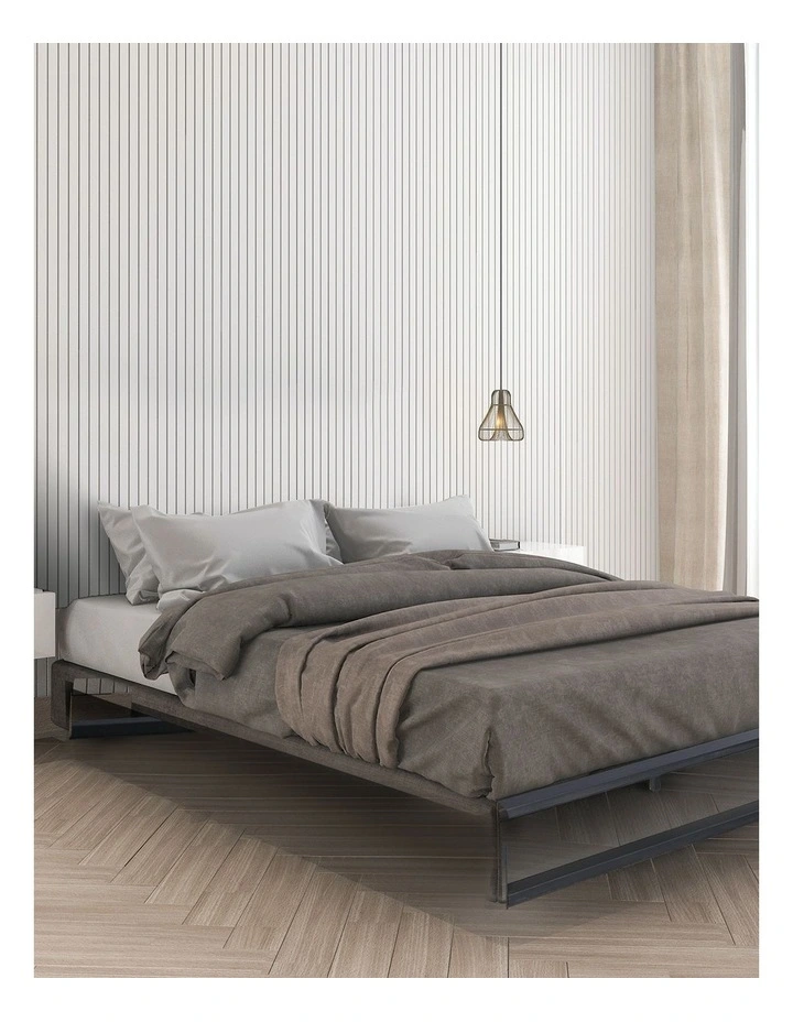 Florence Metal Bed Frame Single in Black