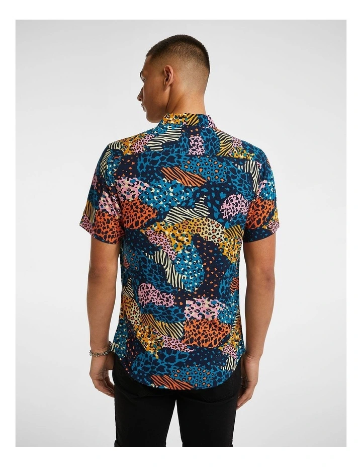 Patch Animal Shirt in Multi