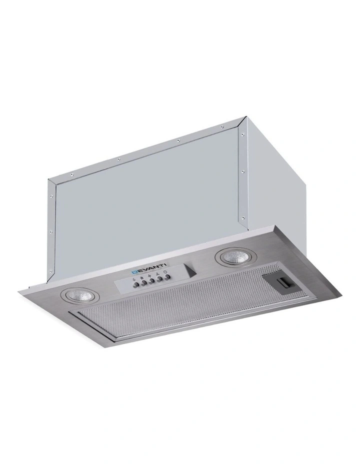 Range Hood Rangehood Undermount Built In Stainless Steel Canopy 52cm