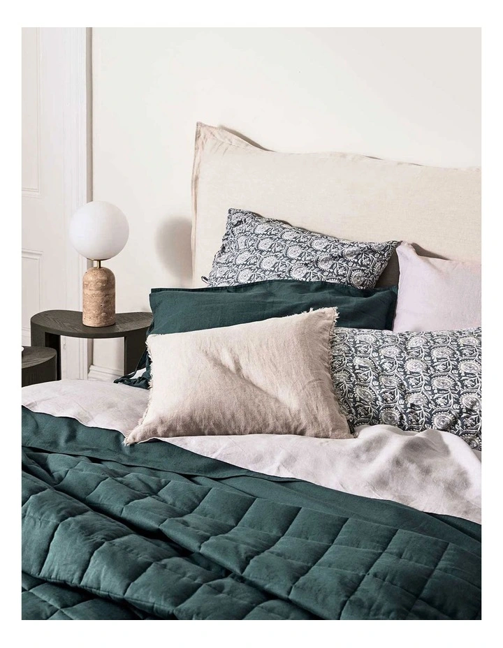 Maison Vintage Coverlet in Indian Teal