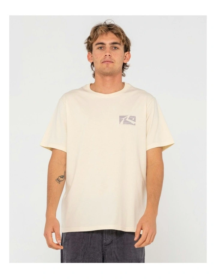 R Dot Short Sleeve T-shirt in Natural