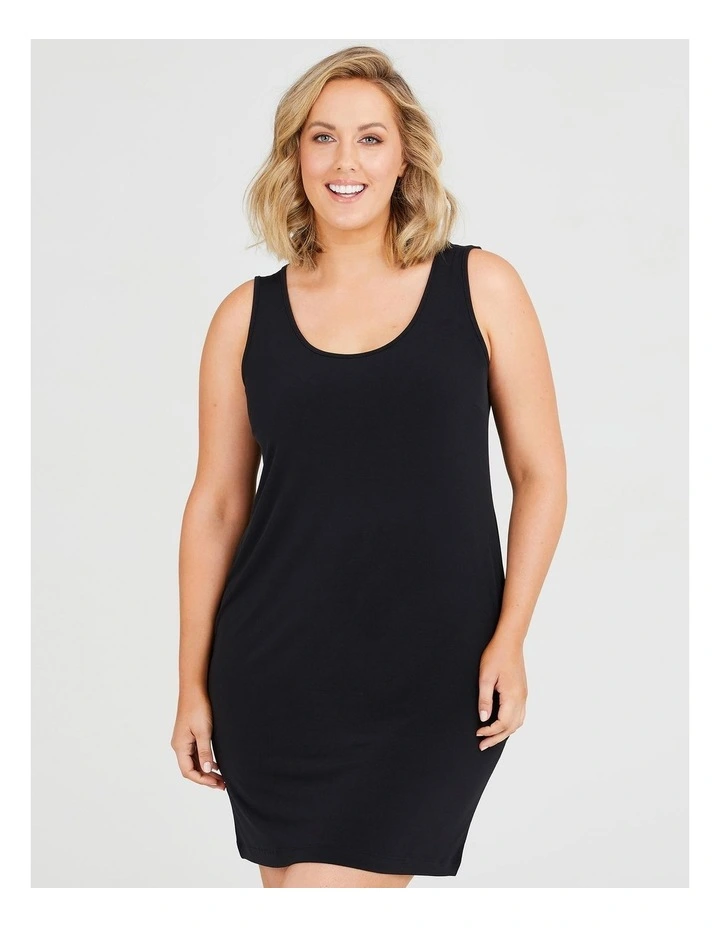 Luna Base Slip Body Dress in Black