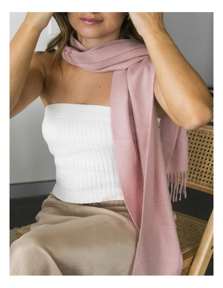 Woven Scarf in Blush