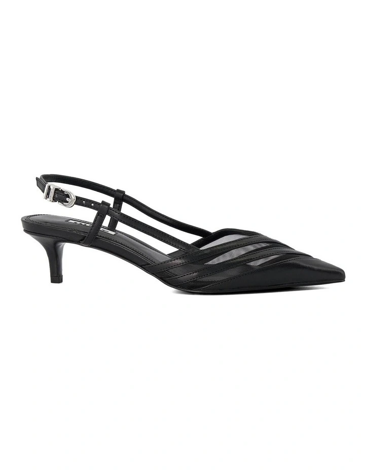 Carlene Slingback Heels in Black