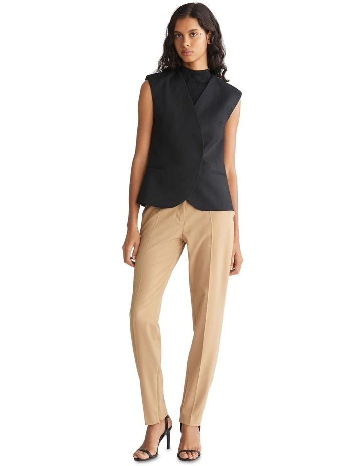Modular Tailored Waistcoat in Black