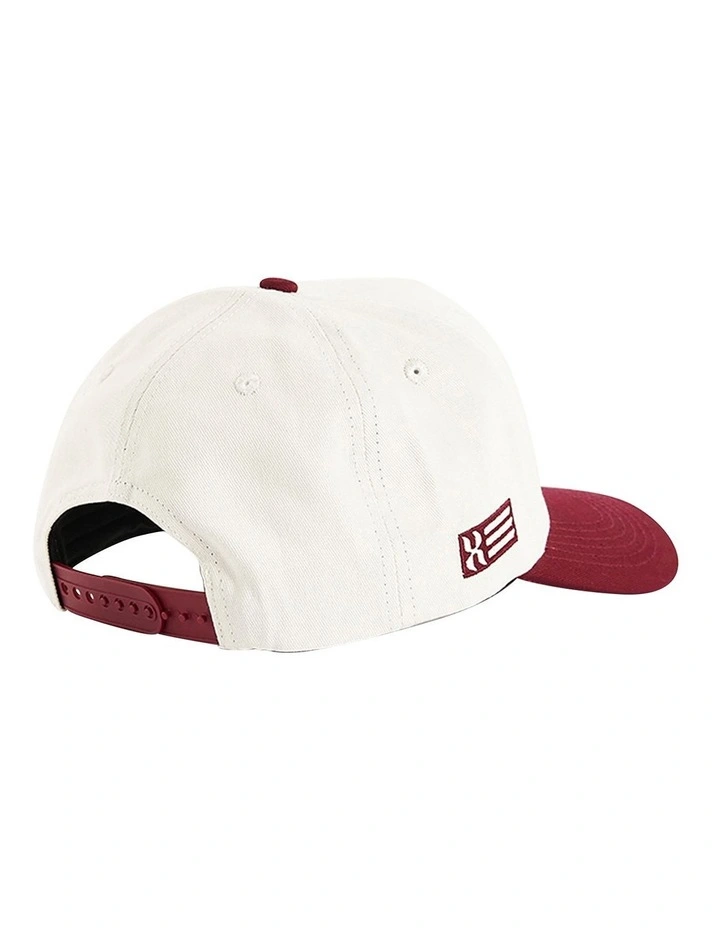 Liminal 5 Panel Curved Peak Cap in Natural White