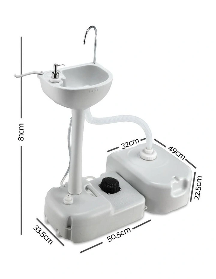 43L Capacity Portable Sink Wash Basin