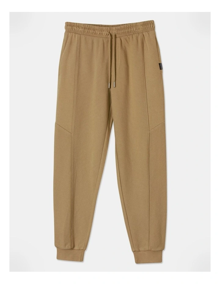 French Terry Ottoman Trackpant in Stone