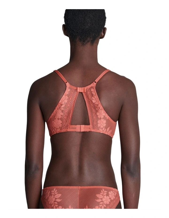 Heloise Wired Triangle Bra in Dusty Pink
