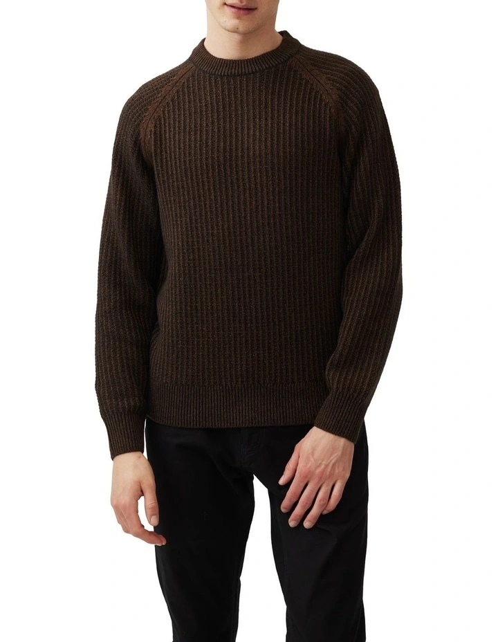 Mackinder Knit Sweater in Black Sand