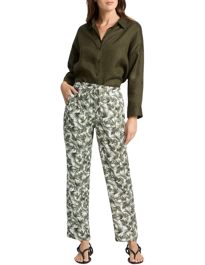Charlee Printed Pants in Ecru Multi