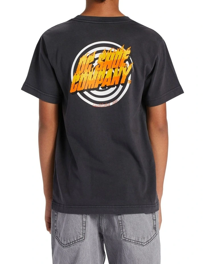 Burner Short Sleeve Tee in Pirate Black Enzyme