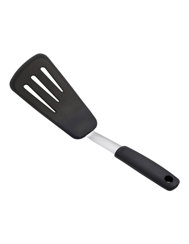 Silicone Flexible Omelet Turner in Black